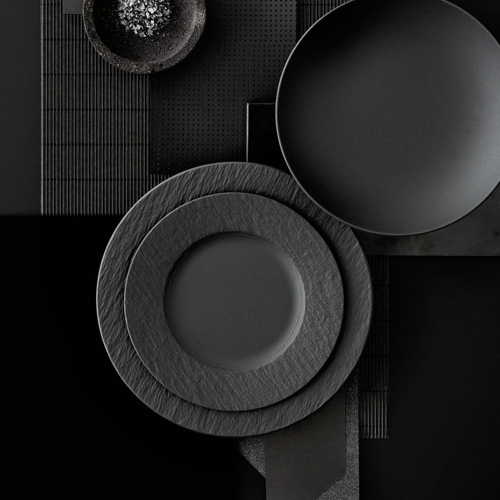 Villeroy & Boch Dinerbord Manufacture Rock - Sort - ø 27 cm