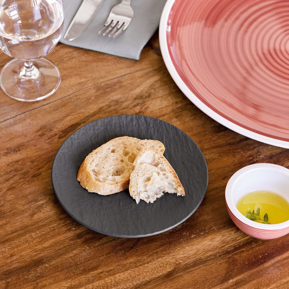 Villeroy & Boch Gebaksbordje Manufacture Rock - Sort - ø 15.5 cm