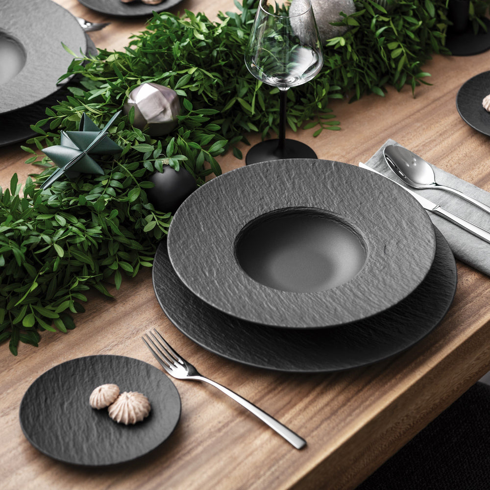 Villeroy & Boch Gebaksbordje Manufacture Rock - Sort - ø 15.5 cm
