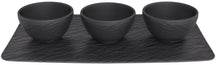 Villeroy & Boch Dipskåle Sæt Manufacture Rock - Sort - 4-delt