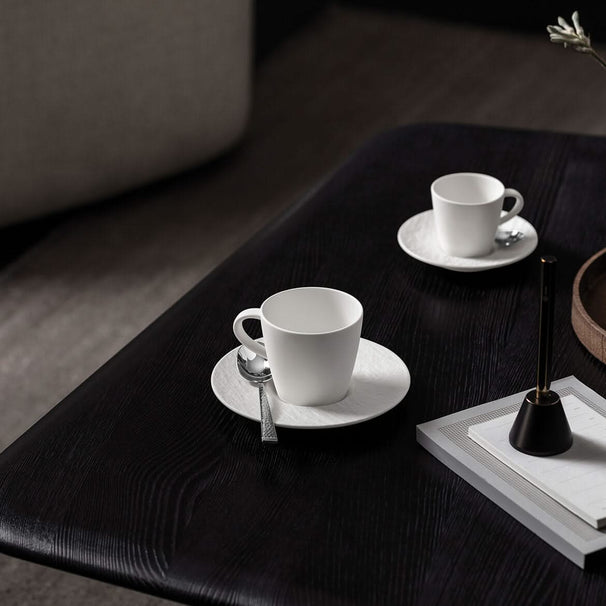 Villeroy & Boch Koffieschotel Manufacture Rock - Hvid - ø 15.5 cm