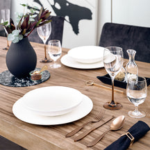 Villeroy & Boch Serveerskål Manufacture Rock - Hvid - ø 23.5 cm