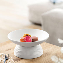 Villeroy & Boch Serveerskål Manufacture Rock - Hvid - ø 23.5 cm