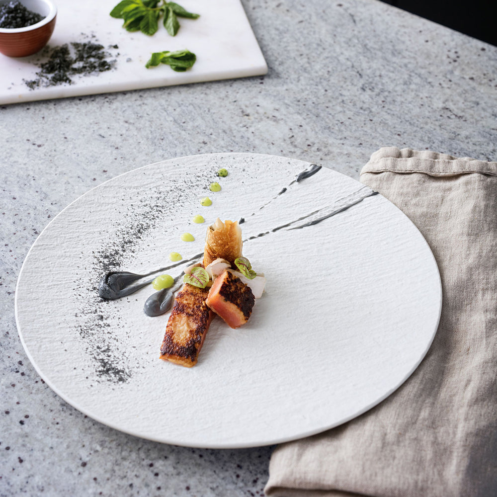 Villeroy & Boch Pizzabord / Onderbord Manufacture Rock - Hvid - ø 31.5 cm