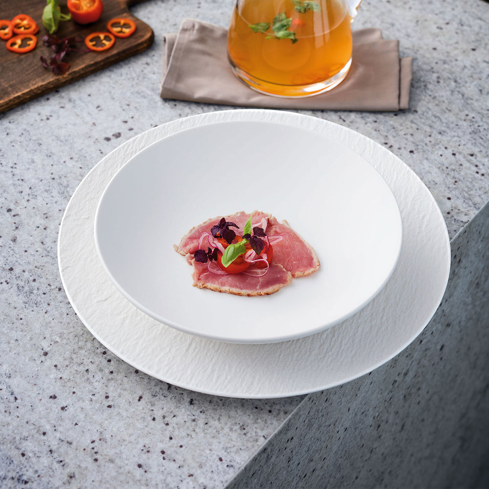 Villeroy & Boch Pizzabord / Onderbord Manufacture Rock - Hvid - ø 31.5 cm