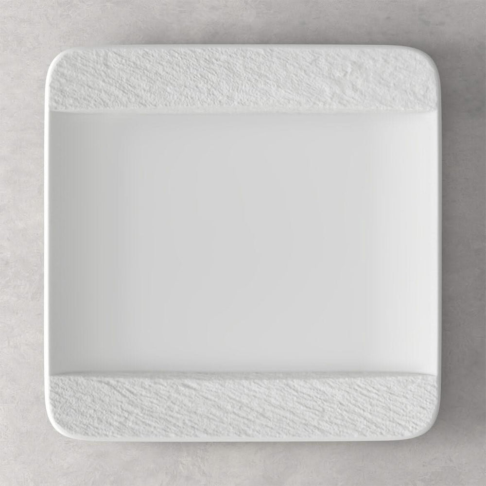 Villeroy & Boch Dinerbord Manufacture Rock - Hvid - 28 x 28 cm