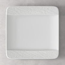 Villeroy & Boch Dinerbord Manufacture Rock - Hvid - 28 x 28 cm