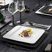 Villeroy & Boch Dinerbord Manufacture Rock - Hvid - 28 x 28 cm