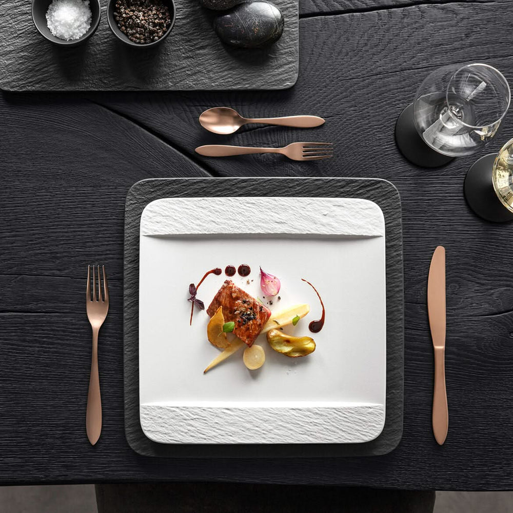 Villeroy & Boch Dinerbord Manufacture Rock - Hvid - 28 x 28 cm