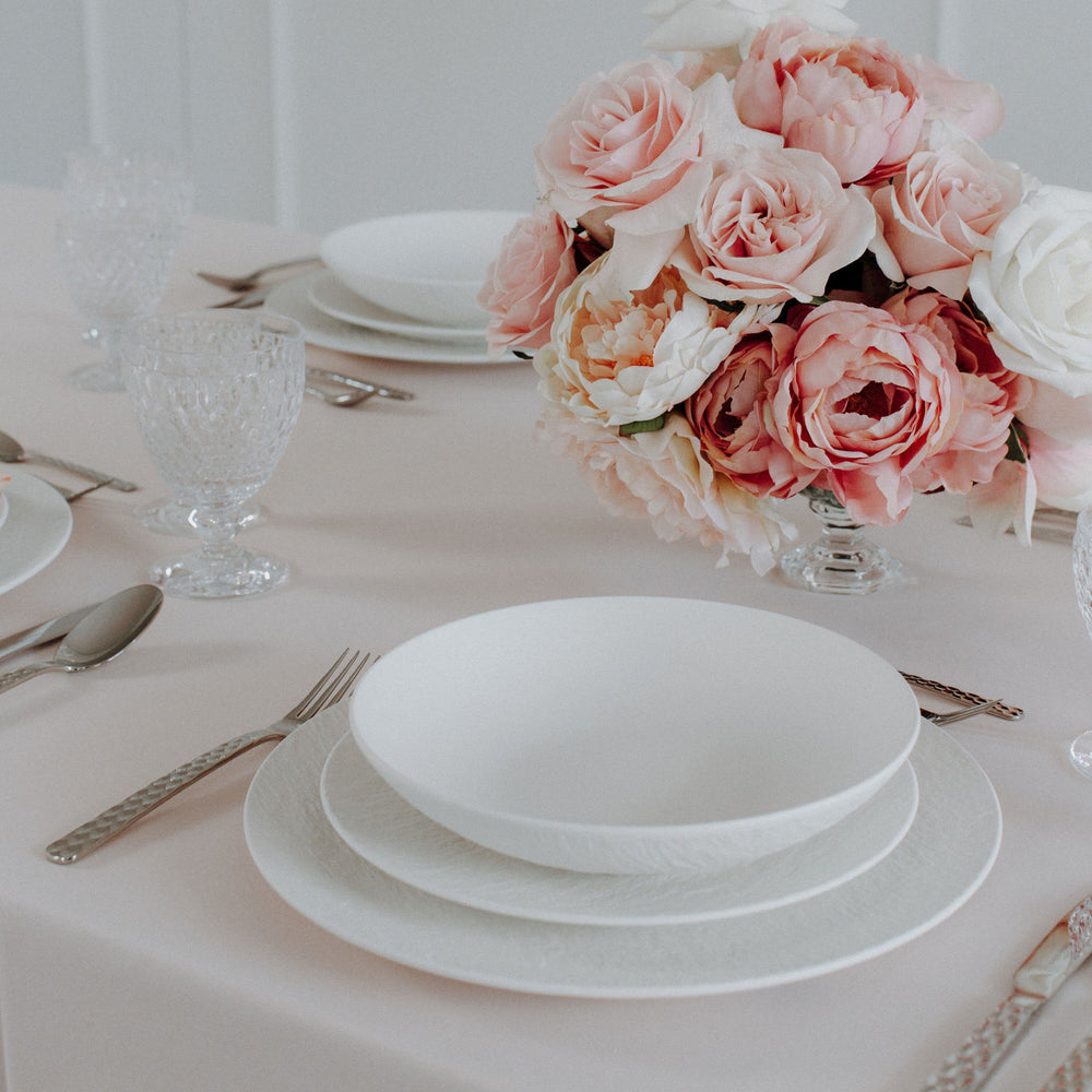 Villeroy & Boch Dinerbord Manufacture Rock - Hvid - ø 25 cm