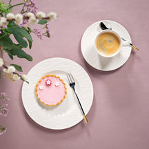Villeroy & Boch Morgenmadstallerken / Desserttallerken Manufacture Rock - Hvid - ø 22 cm