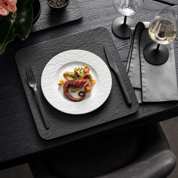 Villeroy & Boch Morgenmadstallerken / Desserttallerken Manufacture Rock - Hvid - ø 22 cm