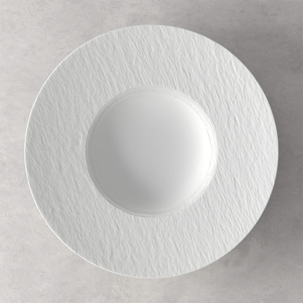 Villeroy & Boch Dybt Tallerken / Pastatallerken Manufacture Rock - Hvid - ø 28 cm
