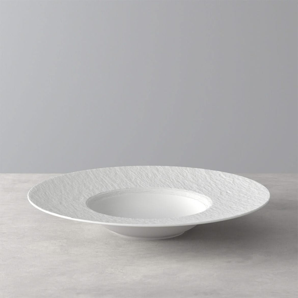 Villeroy & Boch Dybt Tallerken / Pastatallerken Manufacture Rock - Hvid - ø 28 cm