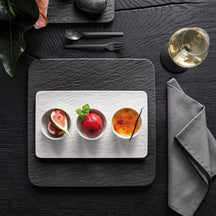 Villeroy & Boch Dipskålesæt Manufacture Rock - Hvid - 4-delt