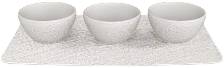 Villeroy & Boch Dipskålesæt Manufacture Rock - Hvid - 4-delt
