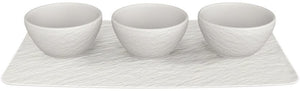 Villeroy & Boch Dipskålesæt Manufacture Rock - Hvid - 4-delt