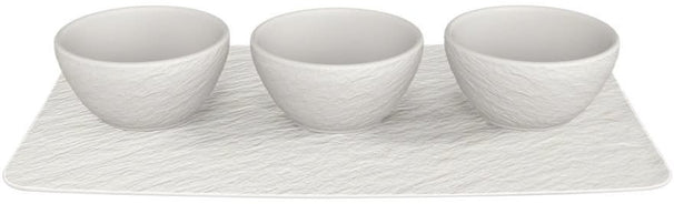Villeroy & Boch Dipskålesæt Manufacture Rock - Hvid - 4-delt