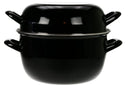 Cosy & Trendy Mosselpan - Sort - ø 24 cm / 5 liter - emaljeret non-stick belægning