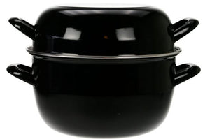 Cosy & Trendy Mosselpan - Sort - ø 24 cm / 5 liter - emaljeret non-stick belægning
