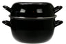 Cosy & Trendy Mosselpan - Sort - ø 24 cm / 5 liter - emaljeret non-stick belægning