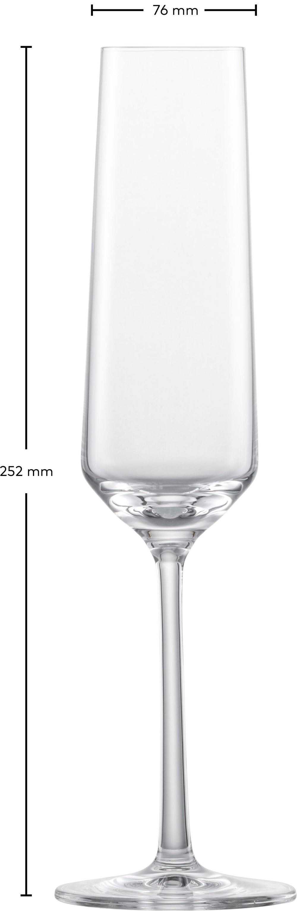 Zwiesel Glas Champagneglas - Flutes - Pure - 215 ml - 2 styk