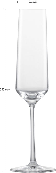 Zwiesel Glas Champagneglas - Flutes - Pure - 215 ml - 2 styk