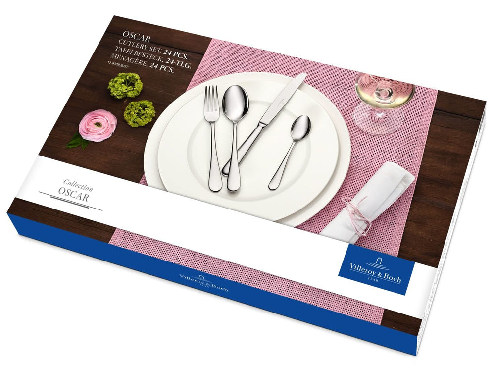 Villeroy & Boch Bestikset Oscar - RVS - 24 dele / 6 personer