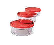 Bormioli Rocco Vershoudbakjes Frigoverre - Glas - Rød 3-Delig