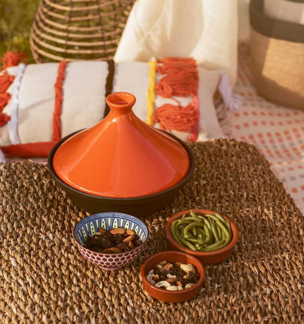 Cosy & Trendy Tajine Inductie - Zwart / Orange - ø 25 cm - uden non-stick belægning - egnet til alle varmekilder