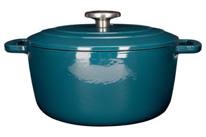 Cosy & Trendy Braadpan med deksel Fontestic Gietijzer Green Heron Ø 20 cm / 2.7 Liter - emaljeret non-stick belægning