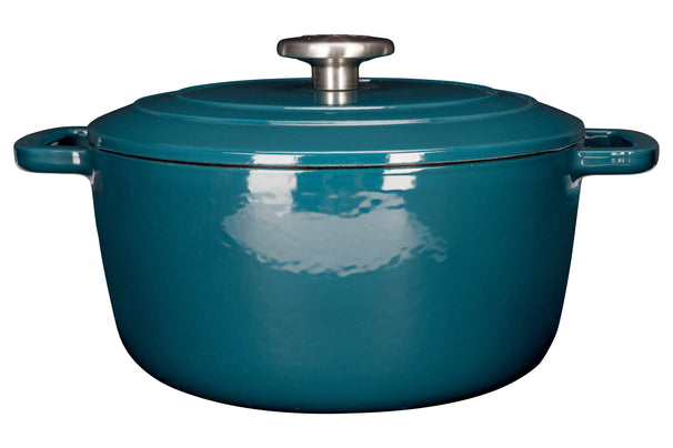Cosy & Trendy Braadpan med deksel Fontestic Gietijzer Green Heron Ø 20 cm / 2.7 Liter - emaljeret non-stick belægning
