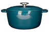 Cosy & Trendy Braadpan med låg Fontestic Gietijzer Green Heron Ø 24 cm / 4.6 Liter - emaljeret non-stick belægning