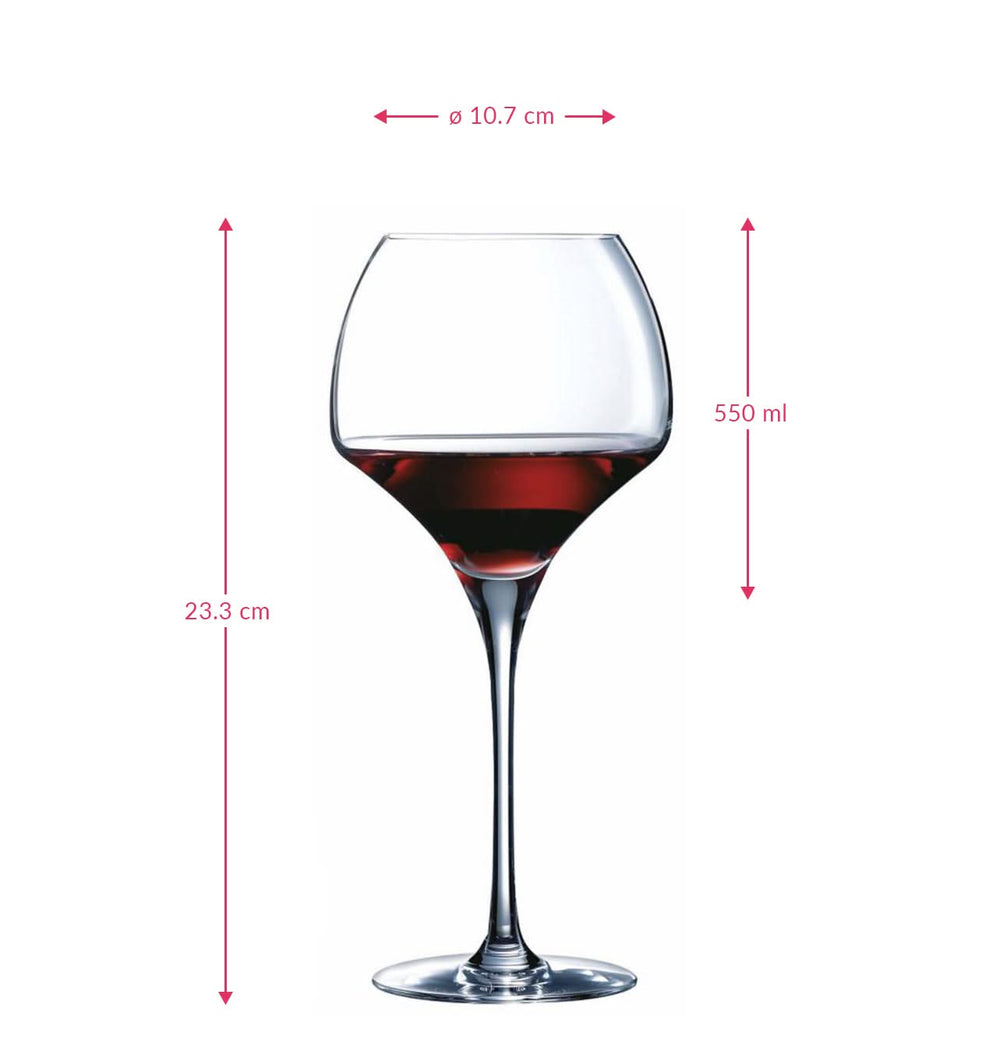 Chef & Sommelier Røde Vinglas Open Up - 550 ml - 6 stk.