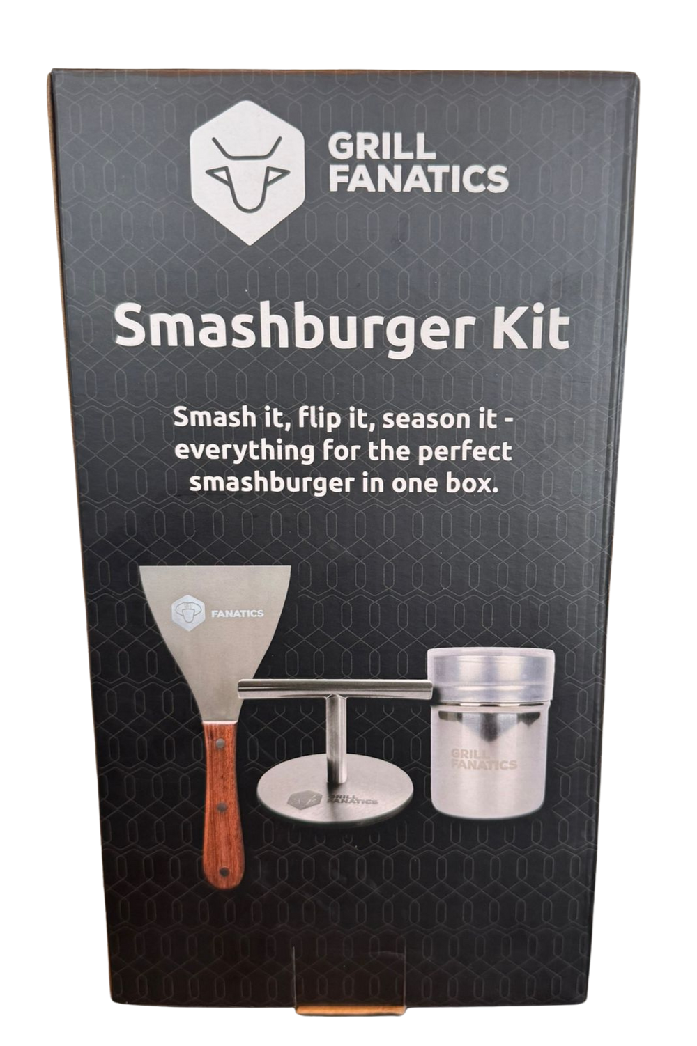 Cookinglife Grill Smashburger Kit / Smashburger Press, BBQ Spatel & Rub Shaker