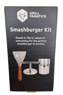 Cookinglife Grill Smashburger Kit / Smashburger Press, BBQ Spatel & Rub Shaker