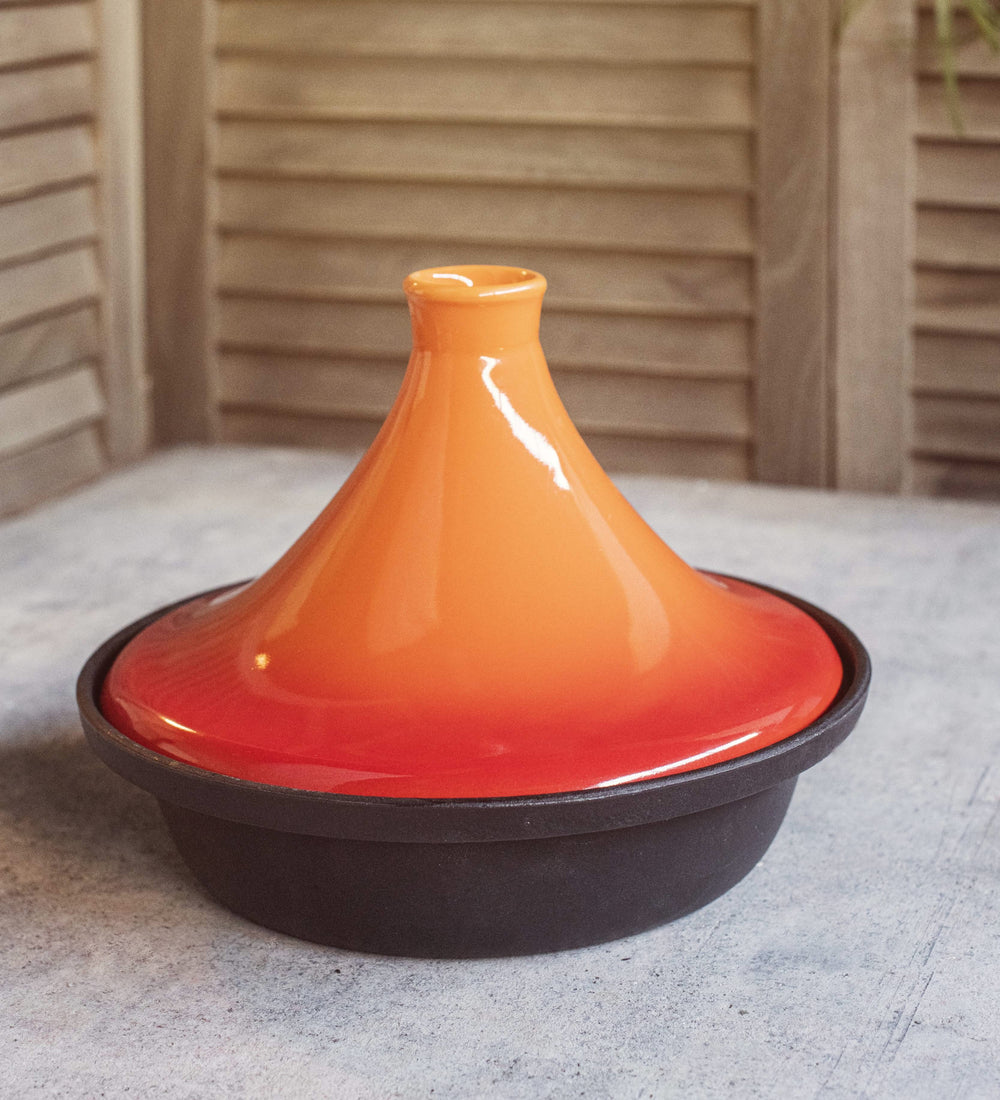 Cosy & Trendy Tajine Inductie - Zwart / Orange - ø 25 cm - uden non-stick belægning - egnet til alle varmekilder