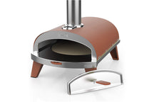 ZiiPa Pizza Oven Piana - Houtgestookt - med Thermometer - Terracotta - til ø 30 cm pizzaer - Roterende pizzasten
