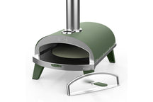 ZiiPa Pizza Oven Piana - Houtgestookt - med Thermometer - Eucalyptus - til ø 30 cm pizzaer - Roterende pizzasten