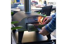 ZiiPa Pizza Oven Piana - Houtgestookt - med Thermometer - Antracit - til ø 30 cm pizzaer - Roterende pizzasten