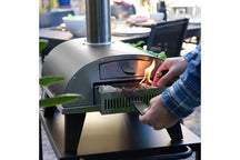 ZiiPa Pizza Oven Piana - Houtgestookt - med Thermometer - Skifer - til ø 30 cm pizzaer - Roterende pizzasten