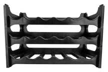 Vinstativ Stapelbar Sort - Plast - 6 Flasker
