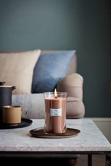 WoodWick Duftlys Large Cashmere - 18 cm / ø 10 cm