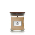 WoodWick Geurkaars Mini Cashmere - 8 cm / ø 7 cm - Geurkaars i Glas - Houten Lont