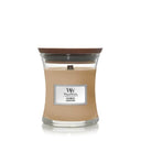 WoodWick Geurkaars Mini Cashmere - 8 cm / ø 7 cm - Geurkaars i Glas - Houten Lont