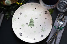 Cookinglife Serviesset - Kerstservies - Aardewerk - Grøn 18-delig / 6 personer