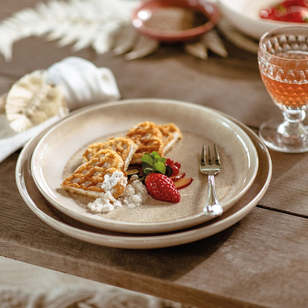 Villeroy & Boch Morgenmadstallerken / Desserttallerken Perlemor Sand - ø 24 cm