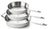 BEKA MAESTRO 5-lags Stegepande Sæt 3-Delt - 20 cm + 24 cm + 28 cm
