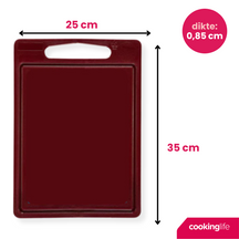 Cookinglife Skærebræt med saftkanal 35 x 25 x 0.85 cm - Brun