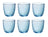 Bormioli Rocco Waterglazen Slot - Blå - 290 ml - 6 stk.